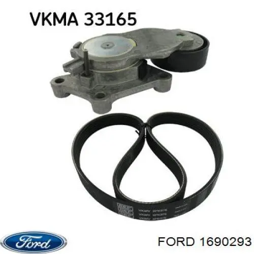 Tensor de correa, correa poli V Peugeot 208 CA, CC