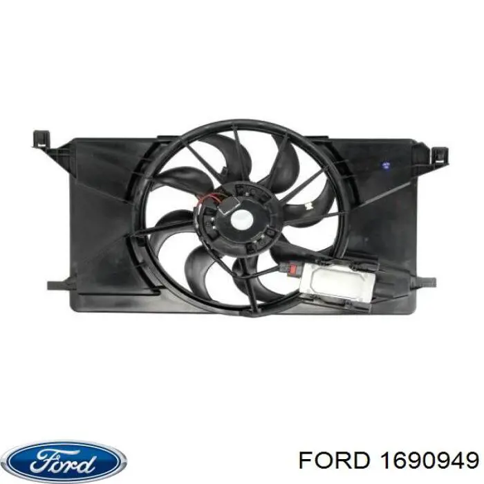 1690949 Ford ventilador (rodete +motor refrigeración del motor con electromotor completo)