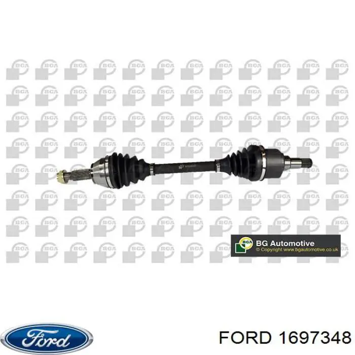 1697348 Ford árbol de transmisión delantero izquierdo