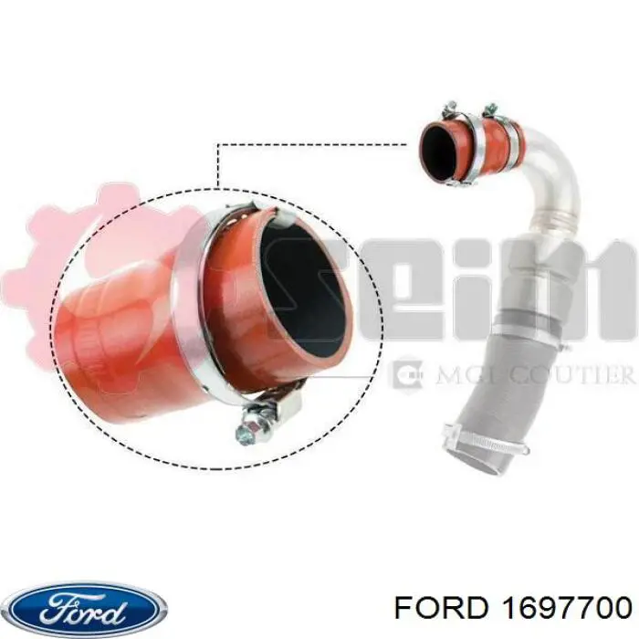 1683670 Ford tubo flexible de aire de sobrealimentación, de turbina