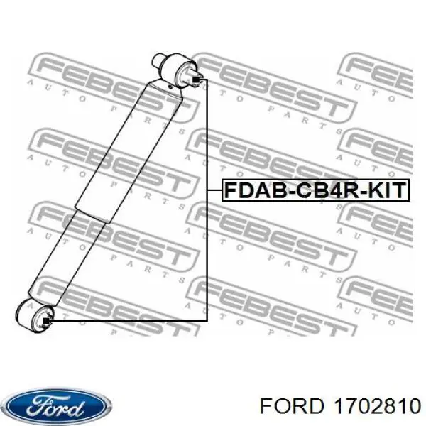 1851887 Ford amortiguador trasero