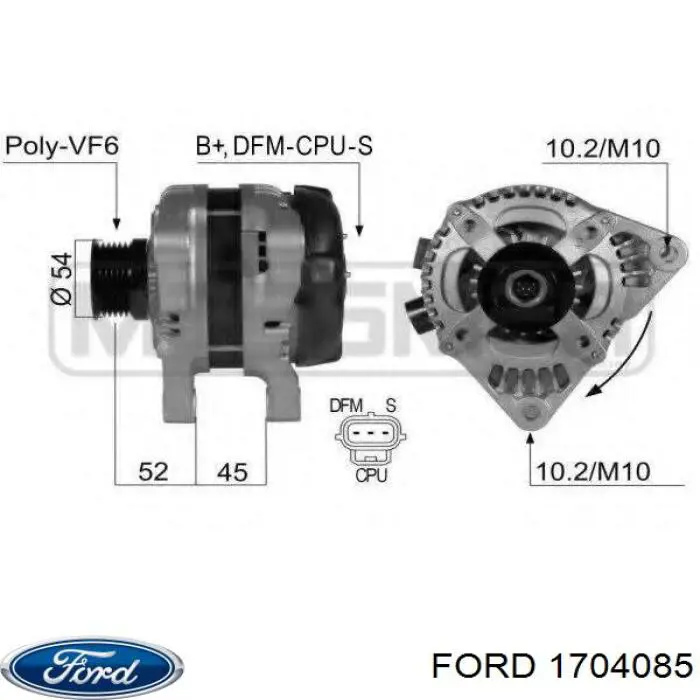 Alternador del motor Ford 1704085 precio, desde 188,49 EUR