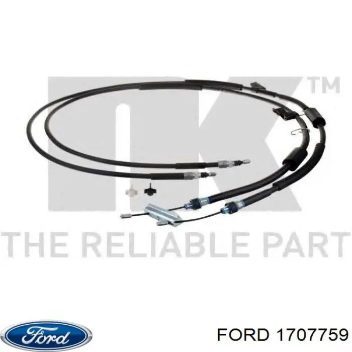 1707759 Ford cable de freno de mano trasero derecho/izquierdo