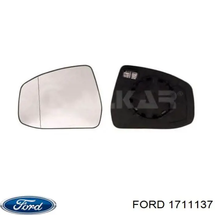 1711137 Ford cristal de espejo retrovisor exterior izquierdo