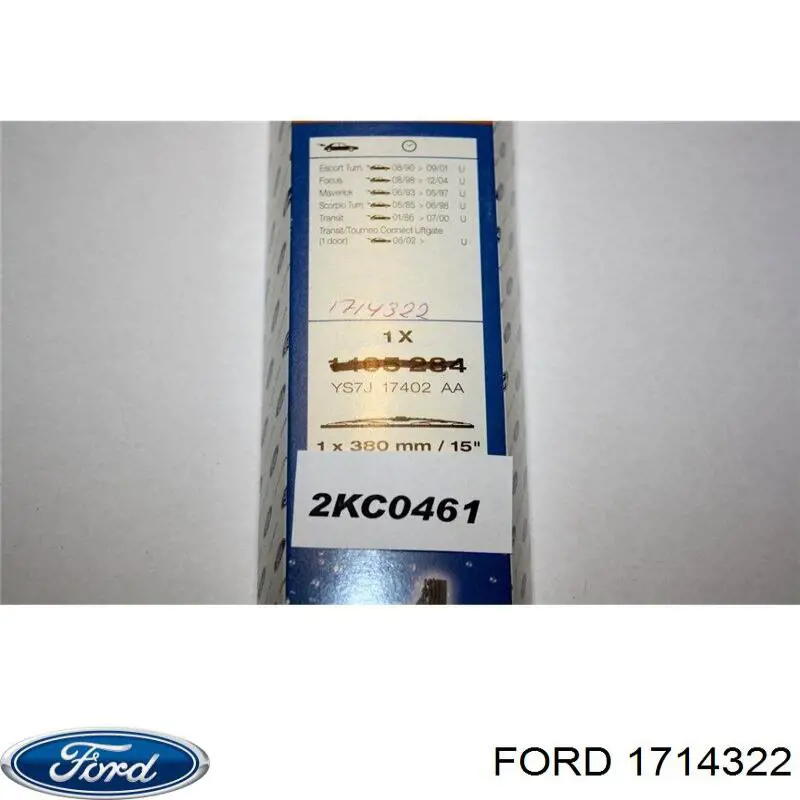 Comprar 1714322 Ford Limpiaparabrisas traseros