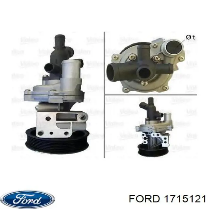 Bomba de agua 1715121 Ford