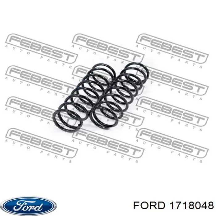 1718048 Ford Aislador de resorte trasero inferior de goma
