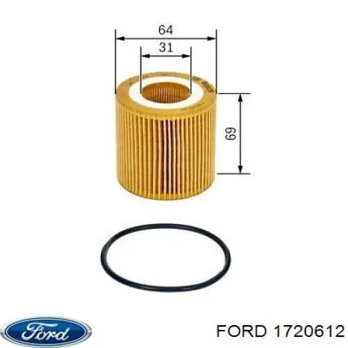 1720612 Ford filtro de aceite