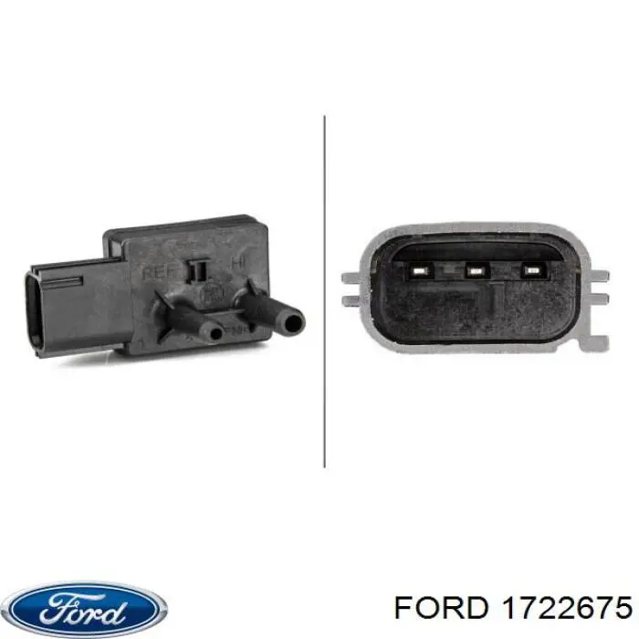 1722675 Ford sensor de presion gases de escape