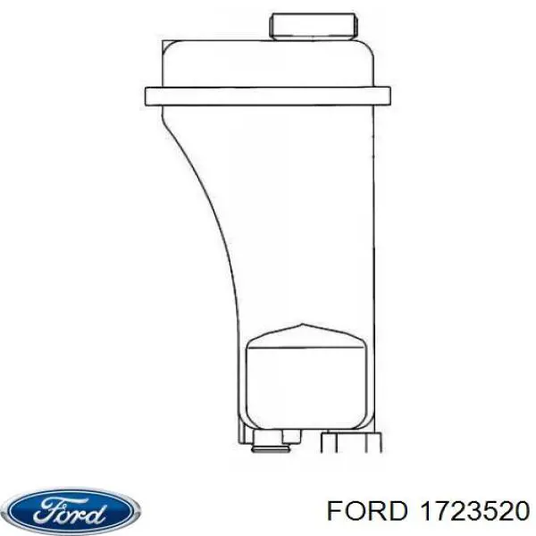 1723520 Ford sensor abs trasero derecho