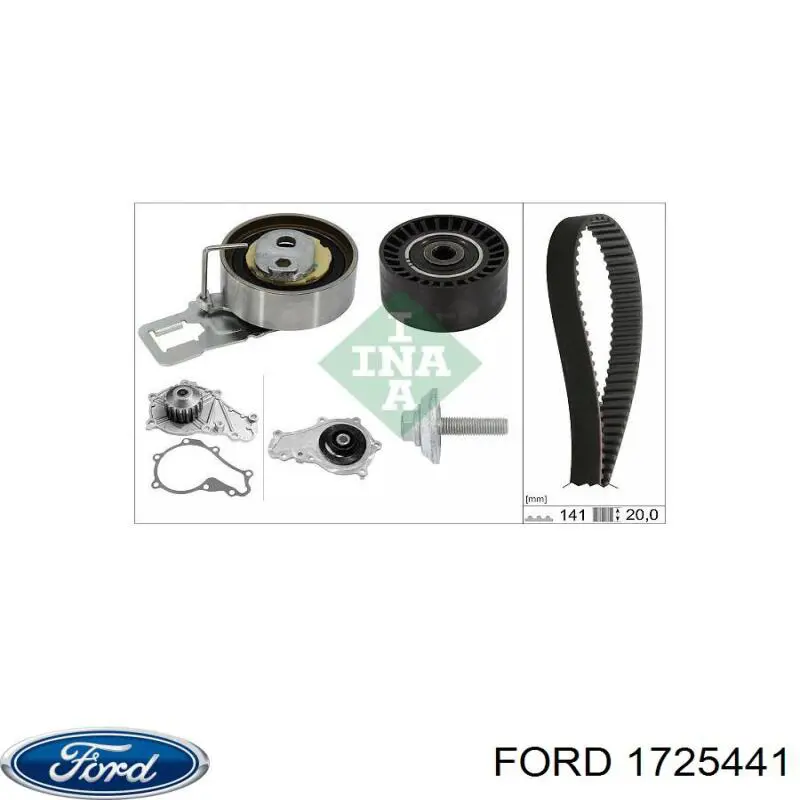 Rodillo intermedio de correa dentada Ford 1725441