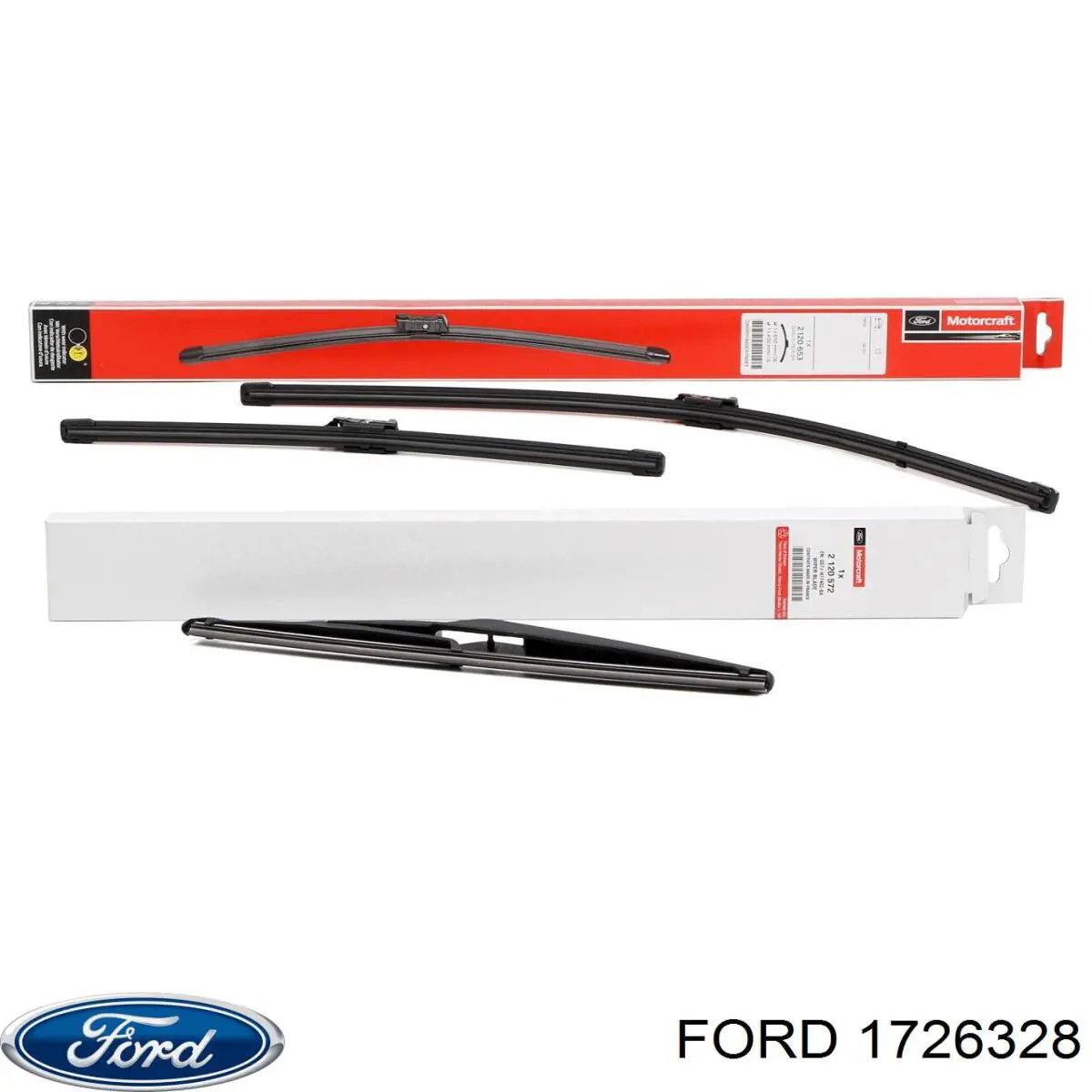 Comprar 1726328 Ford Juego de escobillas de luna delantera, 2 piezas