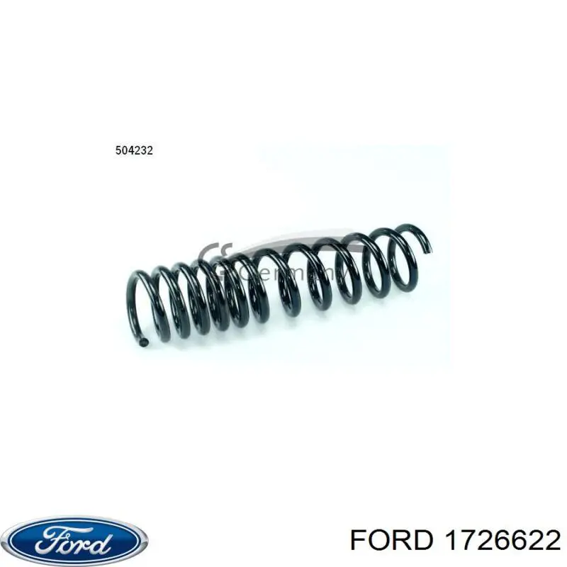 1800586 Ford muelle de suspensión eje trasero