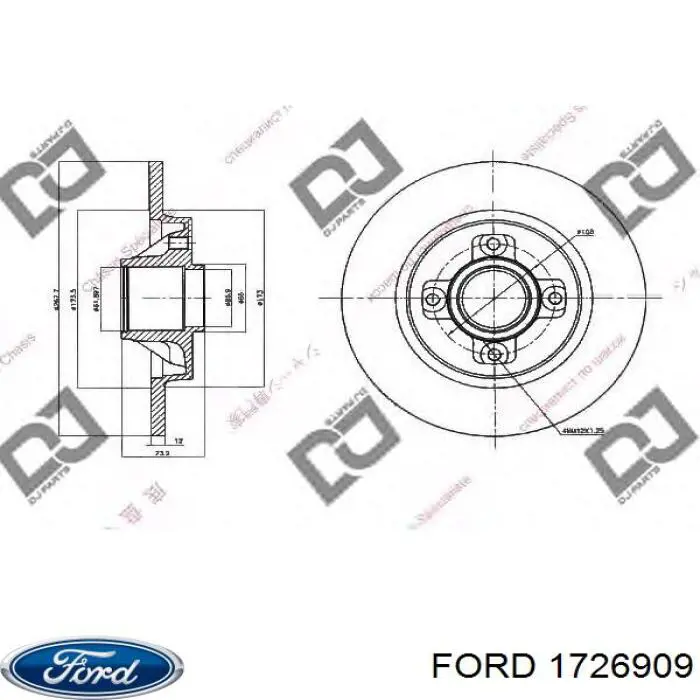 Engranaje de dirección Ford 1726909 precio, desde 104,54 EUR