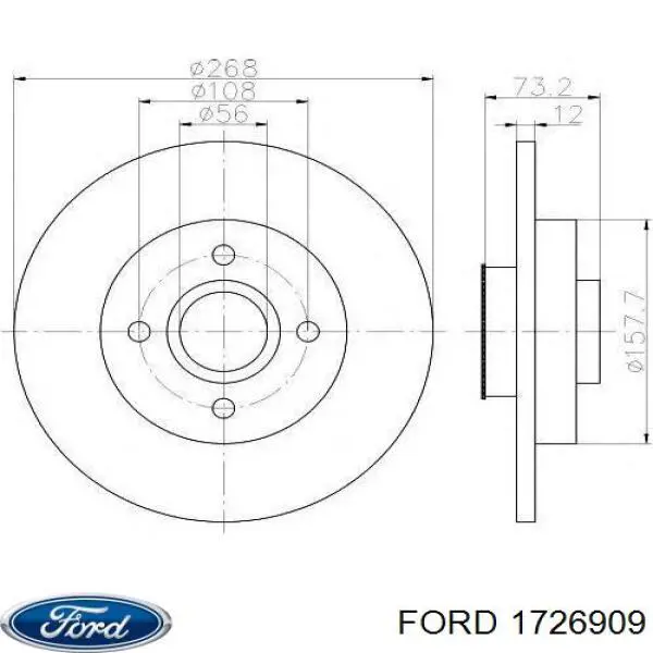 Comprar 1726909 Ford Cremallera