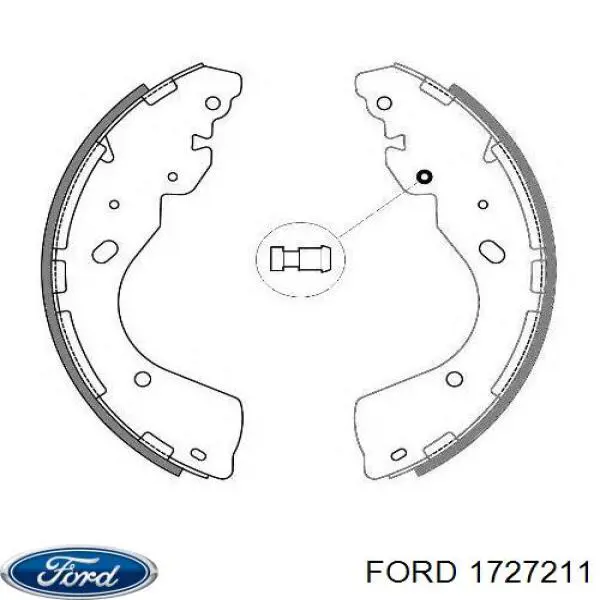 1727211 Ford zapatas de frenos de tambor traseras