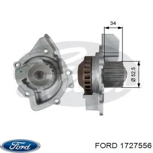 1727556 Ford bomba de agua