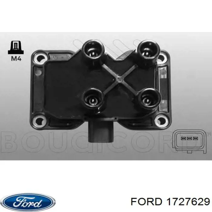 1727629 Ford bobina