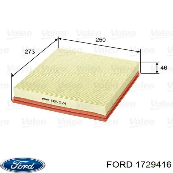 Comprar 1729416 Ford Filtro de aire