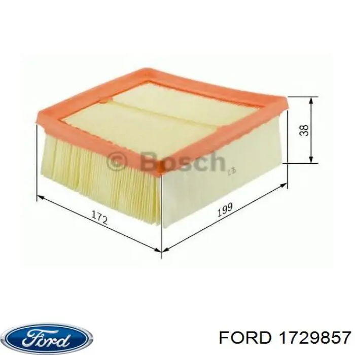1729857 Ford filtro de aire