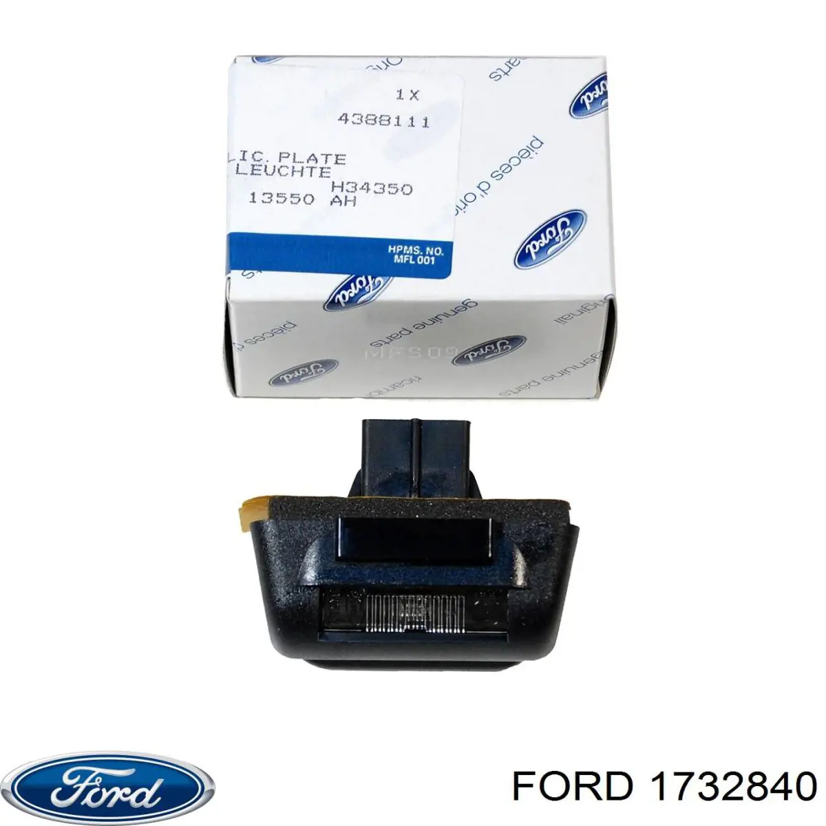 1732840 17 32 840 FORD Luz matricula
