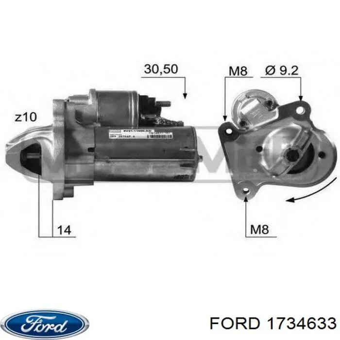Arrancador Ford 1734633