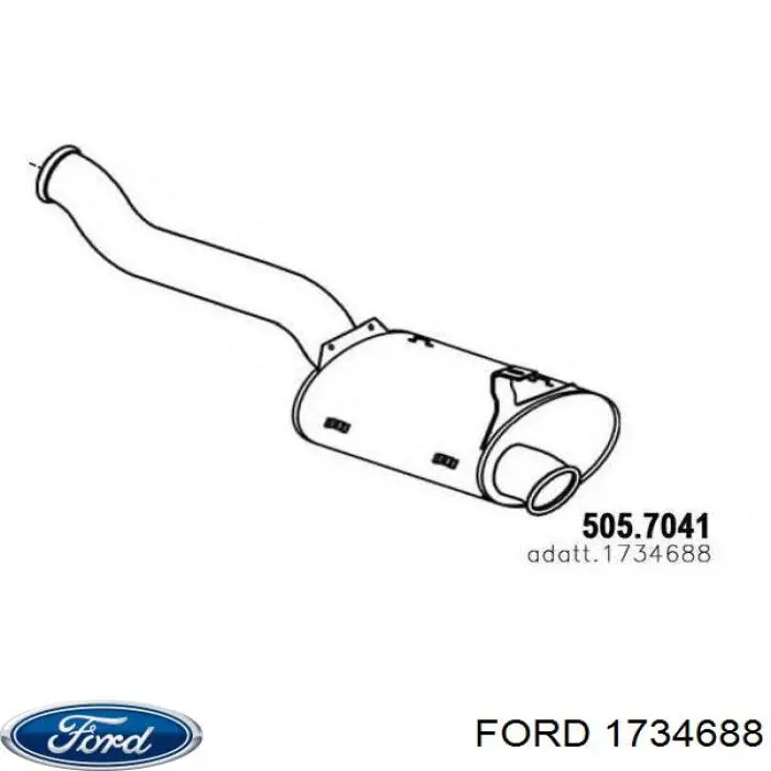 Comprar 1734688 Ford Cable de freno de mano trasero derecho