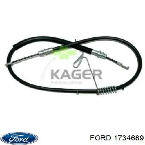 1734689 Ford cable de freno de mano trasero derecho