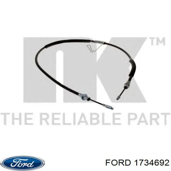 Cable de freno de mano trasero izquierdo Ford 1734692 precio, desde 15,53 EUR