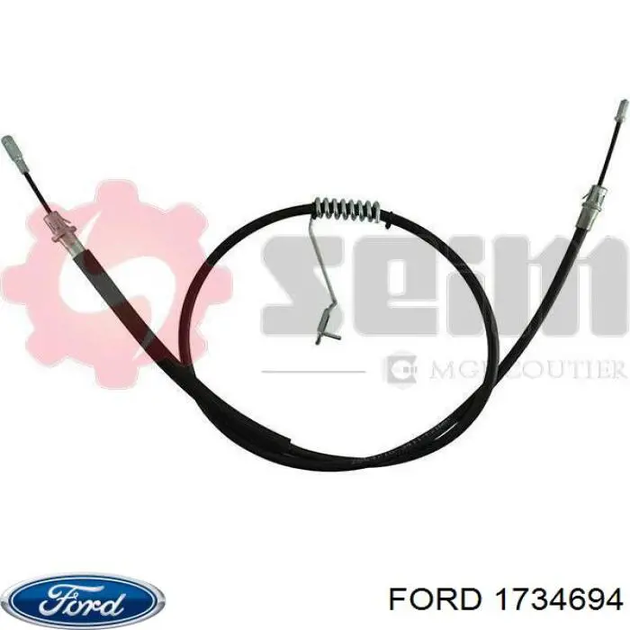 1734694 Ford cable de freno de mano trasero izquierdo