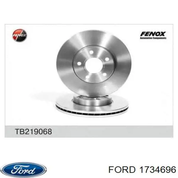 Freno de disco delantero Ford Focus 3 CB8