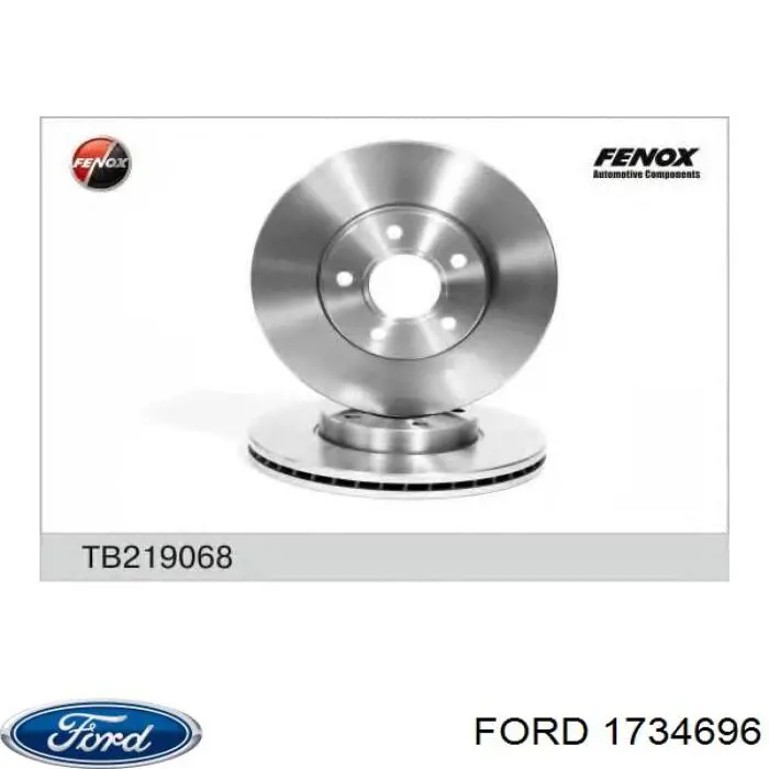 Freno de disco delantero Ford Focus 3 CB8