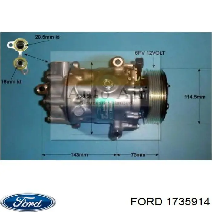 Comprar 1735914 Ford Compresor de aire acondicionado coche
