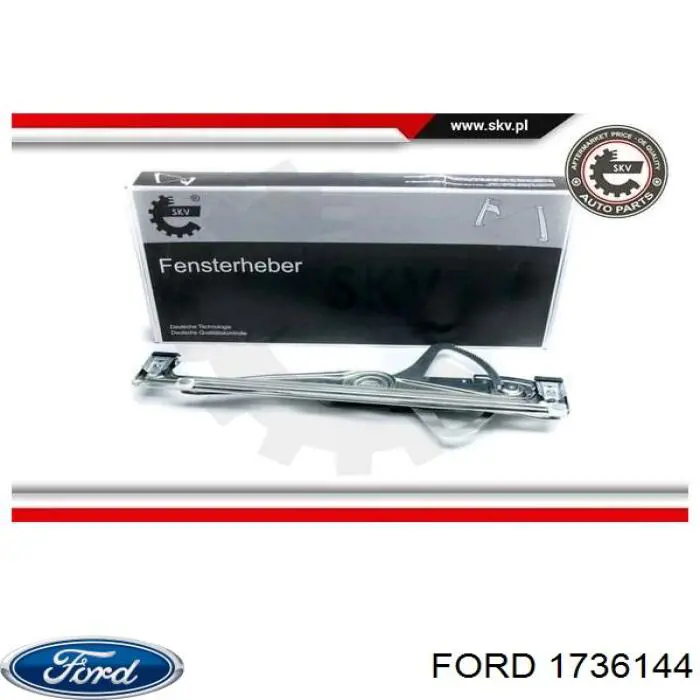 984562202 Ford Mecanismo levanta, puerta delantera derecha