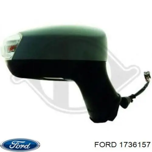 1736157 Ford cristal de espejo retrovisor exterior izquierdo