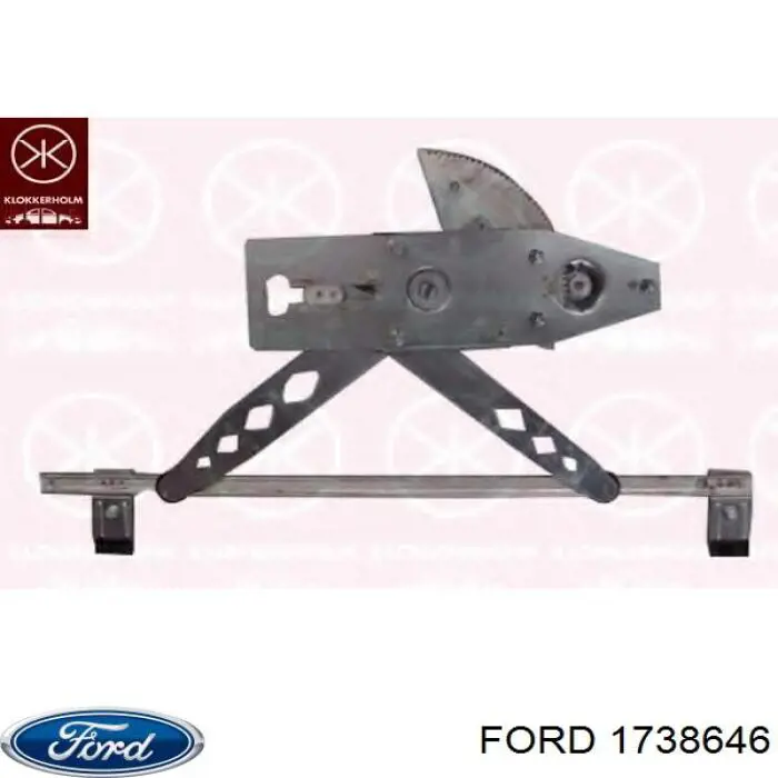 1738646 Ford mecanismo de elevalunas, puerta delantera derecha