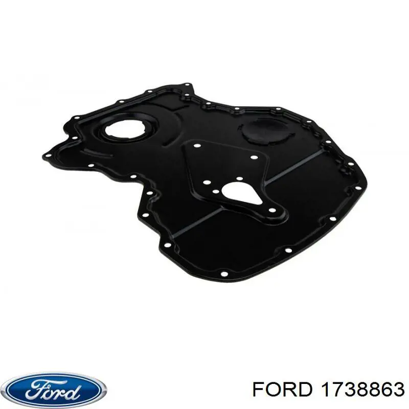 1738863 Ford cubierta motor delantera