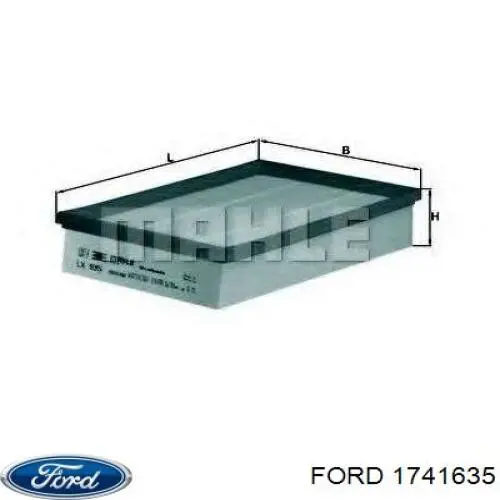 1741635 Ford filtro de aire