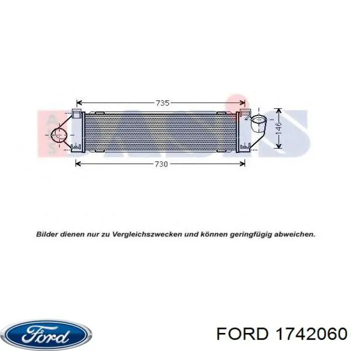 Radiador de aire de admisión Ford 1742060 precio, desde 61,71 EUR