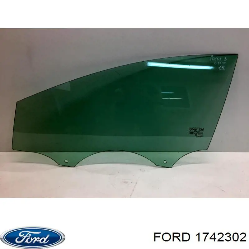 Luna de puerta delantera izquierda para Ford Focus (CB8)