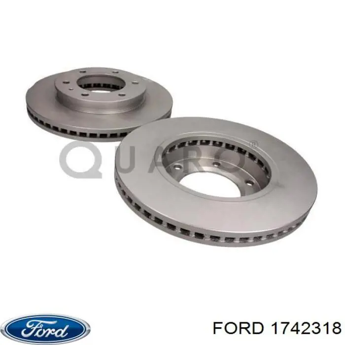 1742318 Ford freno de disco delantero