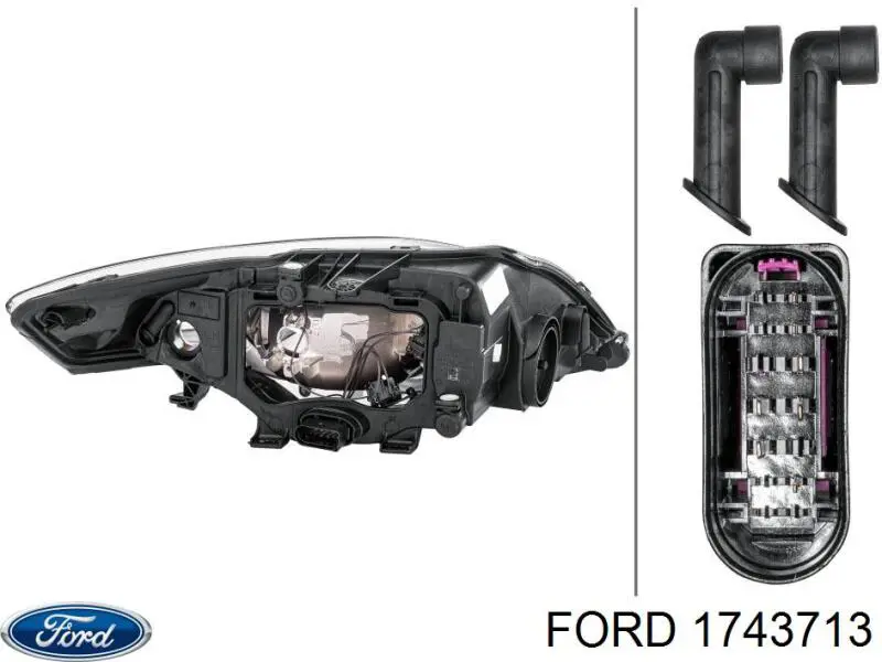 1797407 Ford faro izquierdo