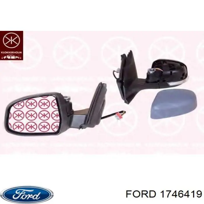 Comprar 1746419 Ford Cristal de espejo retrovisor derecho