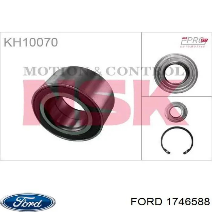 Cojinete de rueda delantero 1746588 Ford