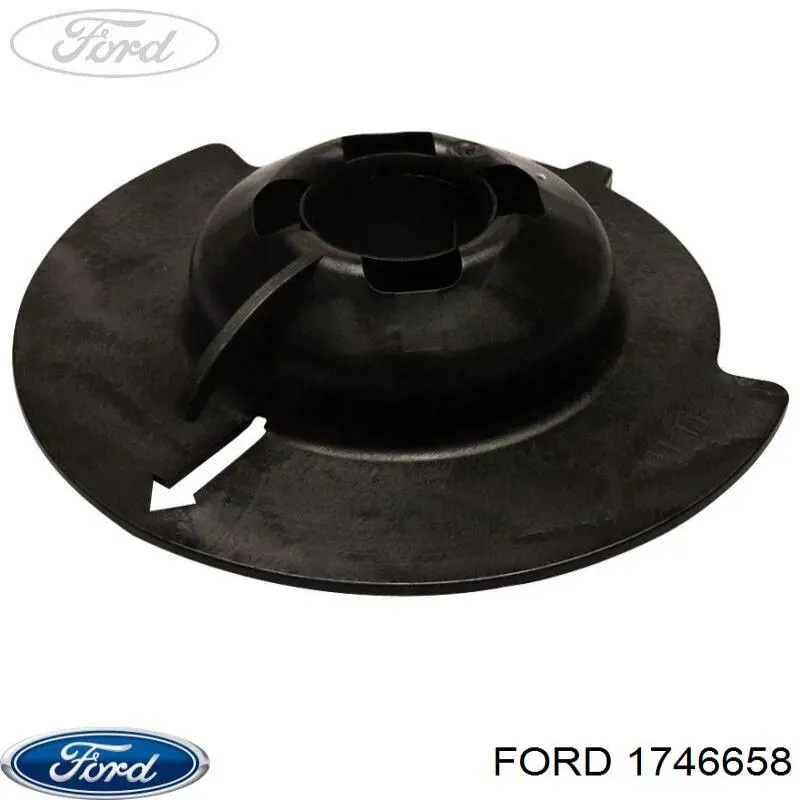 1746658 Ford caja de muelle, eje trasero, inferior