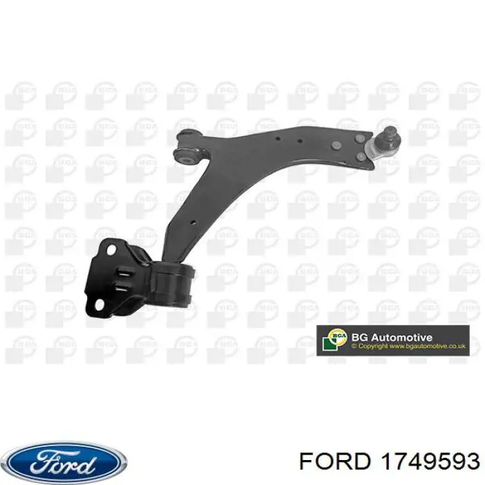 1749593 Ford barra oscilante, suspensión de ruedas delantera, inferior derecha