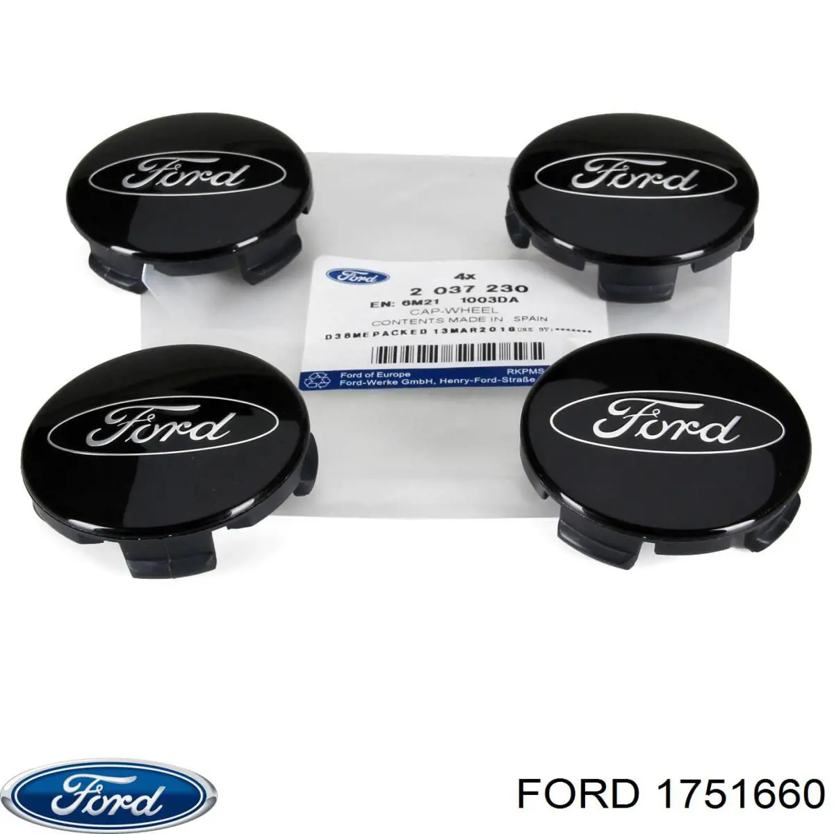 1751660 Ford Tornillos para llantas