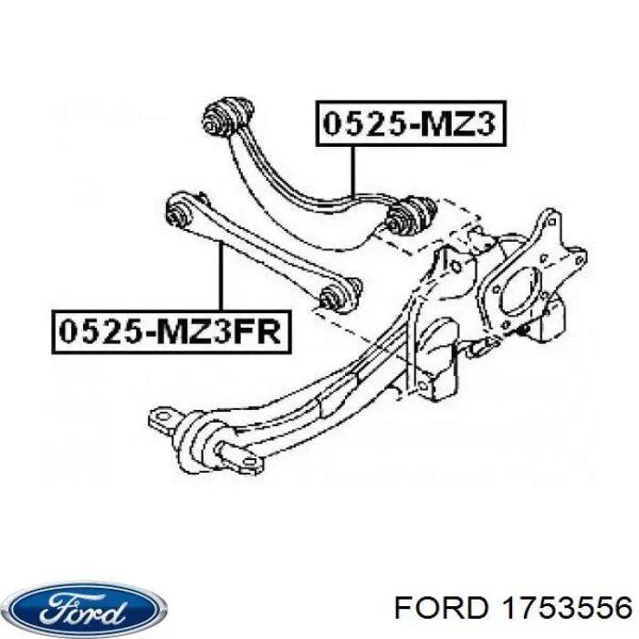 Comprar 1753556 Ford Brazo inferior trasero izquierdo/derecho