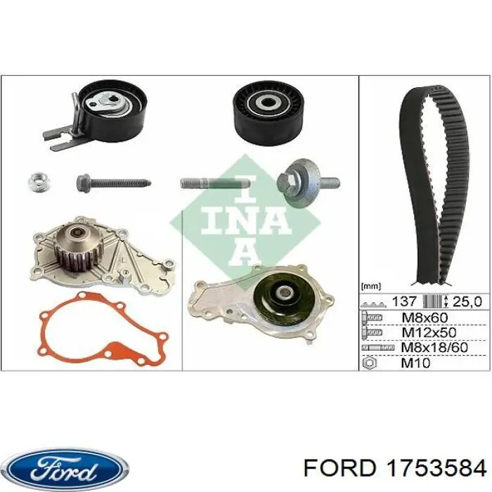 Kit correa de distribución Peugeot Partner 1 5F