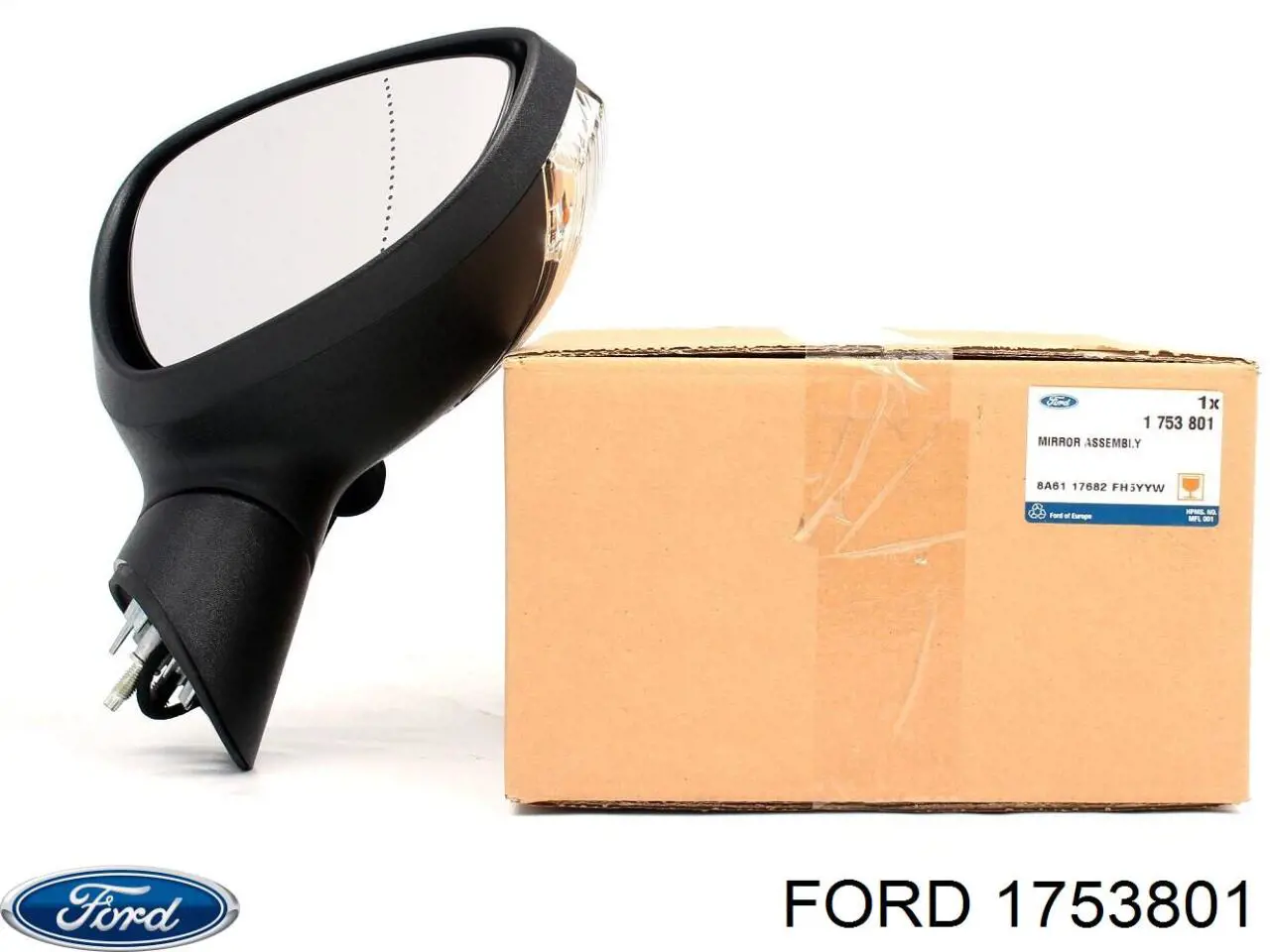 1753801 Ford espejo retrovisor derecho